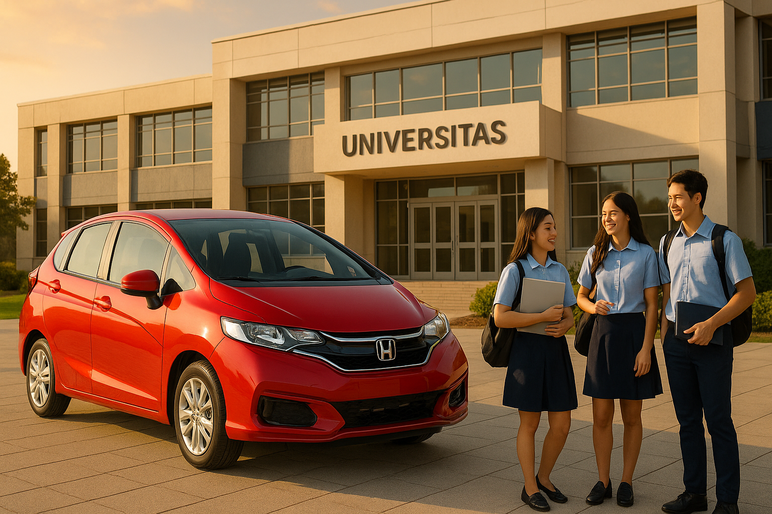 Honda Jazz – Mobil Ringkas Andal untuk Mahasiswa Universitas Akmanuma, SMK Fransiskus 1 & 2.